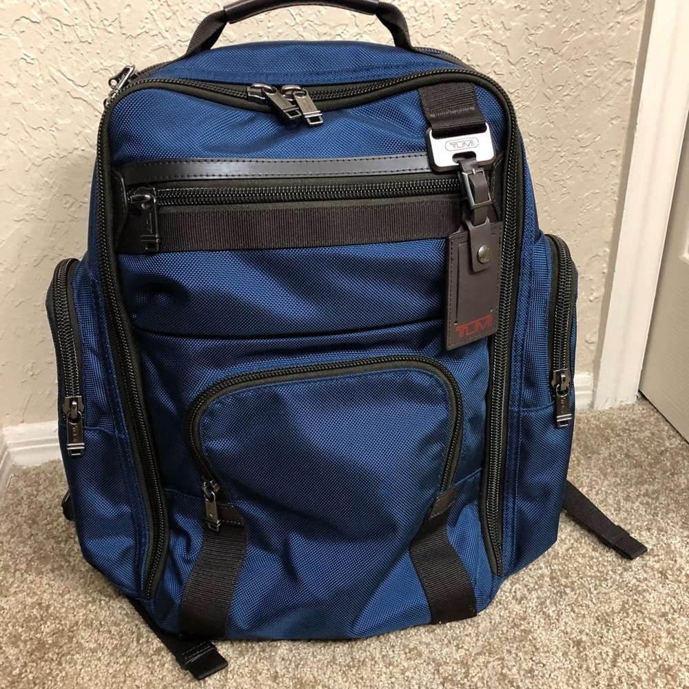 Tumi Blue Gilman Laptop Backpack